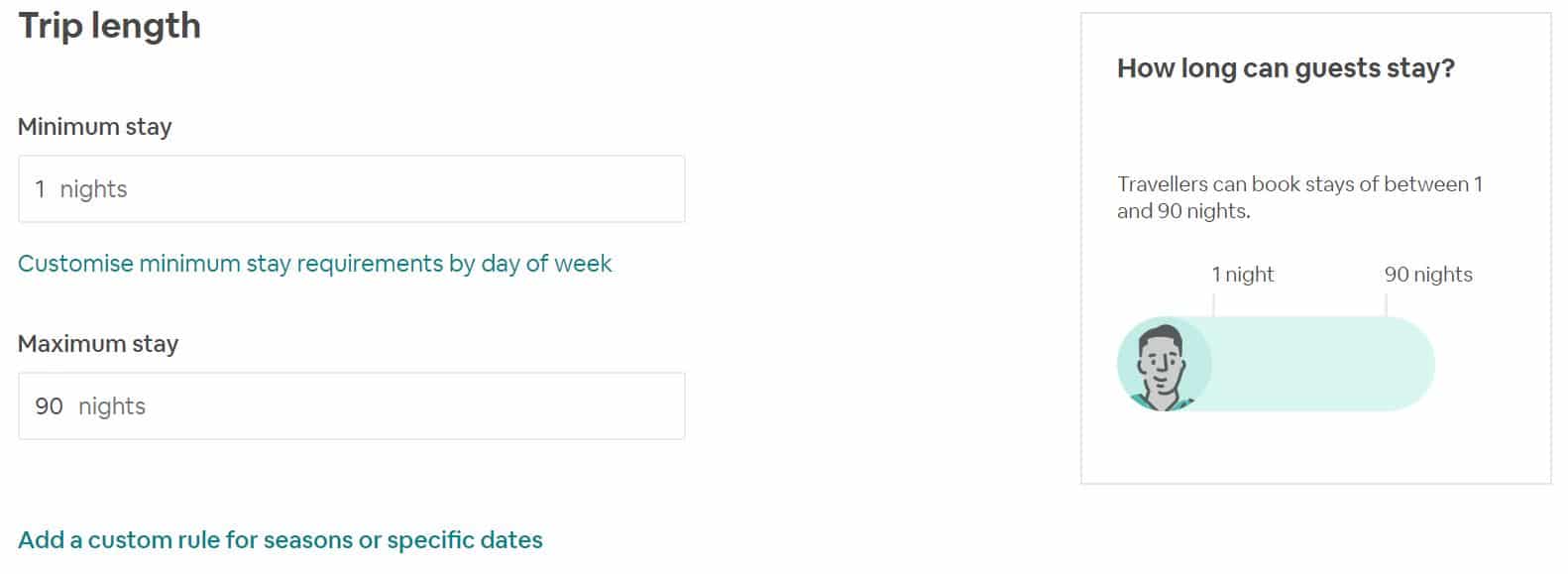 How to adjust Airbnb calendar
