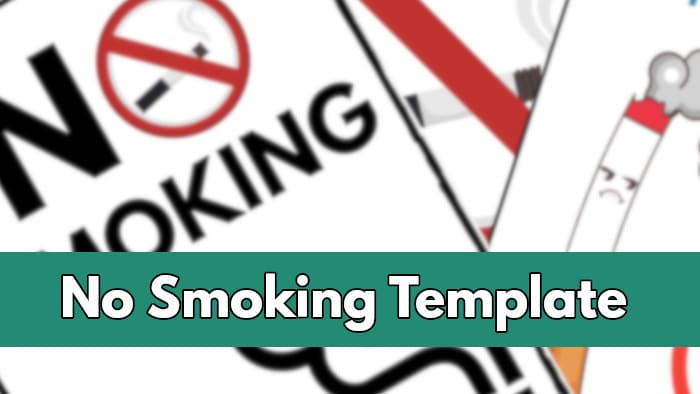 No Smoking Template