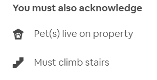 Airbnb acknowledge