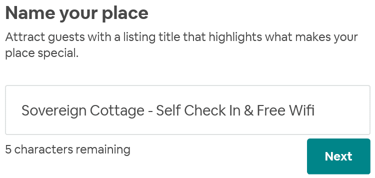 Name your place