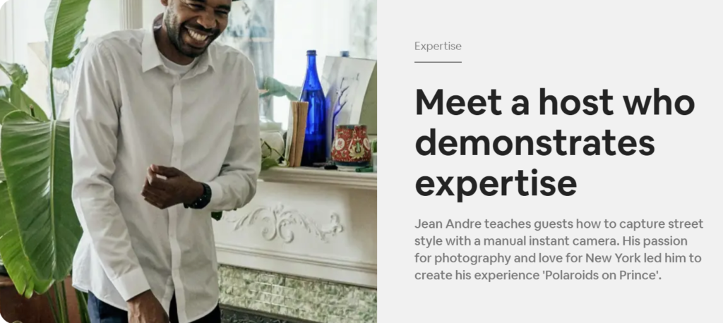 Host that provides expertise