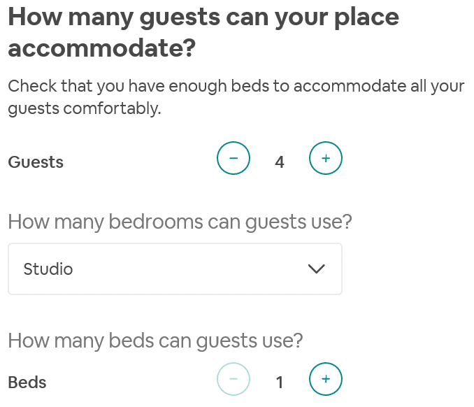 How many Airbnb guests can you host in your property