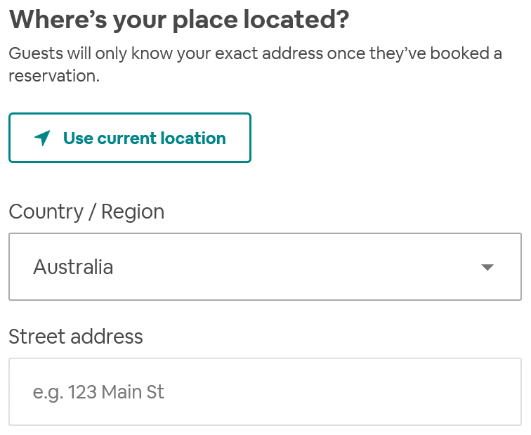 Airbnb location