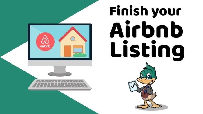 Finish your Airbnb listing