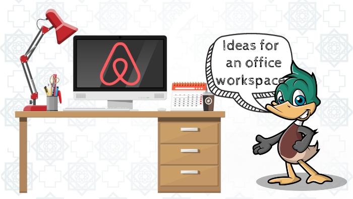 Airbnb remote office workspace